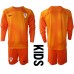 Kroatië Keeper Babykleding Uitshirt Kinderen WK 2022 Lange Mouwen (+ korte broeken)